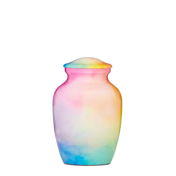 Rainbow Watercolour Medium Urn