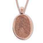 Fingerprint Jewellery Oval … Single Print || 9ct Gold