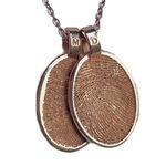 Fingerprint Jewellery Oval … Single Print || 9ct Gold
