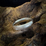 Fingerprint Ring – One Fingerprint on Outside of band || Sterling Silver