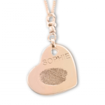 Double-Sided Fingerprint Heart || 9ct Gold