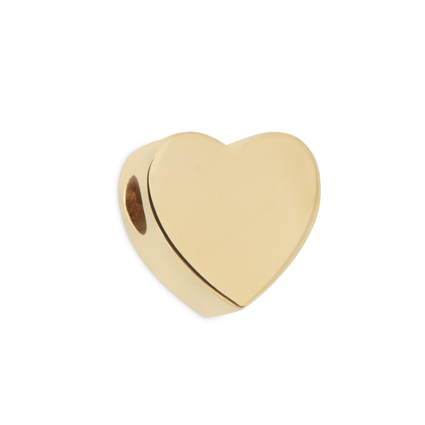 Heart Bead - 14ct Gold Vermeil