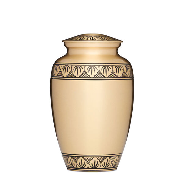 Athena Gold Colour Urn